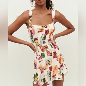 Reformation Comic Book Mini Dress Size
6 NWT